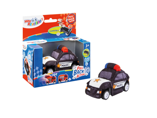 Revell 23198 Polizeiauto mit Rückziehmotor Mini Revellino Plüsch